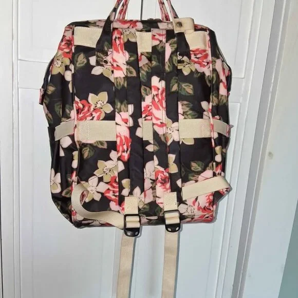 Vsnoon Floral Waterproof Laptop Backpack - Picture 2 of 7